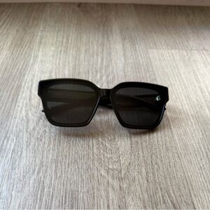 quay australia drive in black oversized square shape sunglasses eyewear NEW